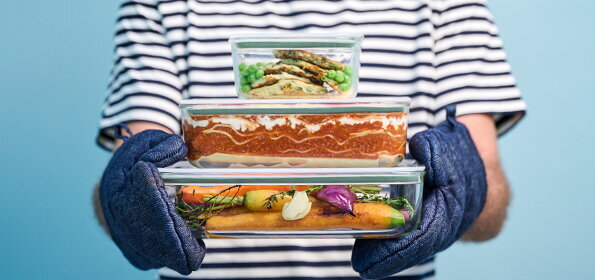 Plat &agrave; four avec couvercle