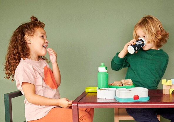 Brotdose und Trinkflasche Set für Kinder