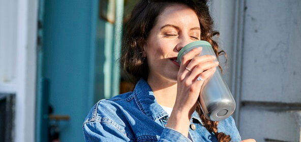 Afsluitbare drinkbeker volwassenen van Mepal – ideale meeneembeker voor koffie of water onderweg