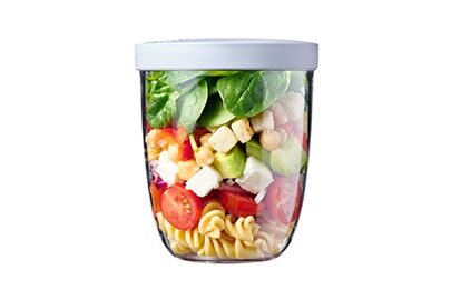 Salad in a jar - heel eenvoudig in de fruitpot Ellipse!