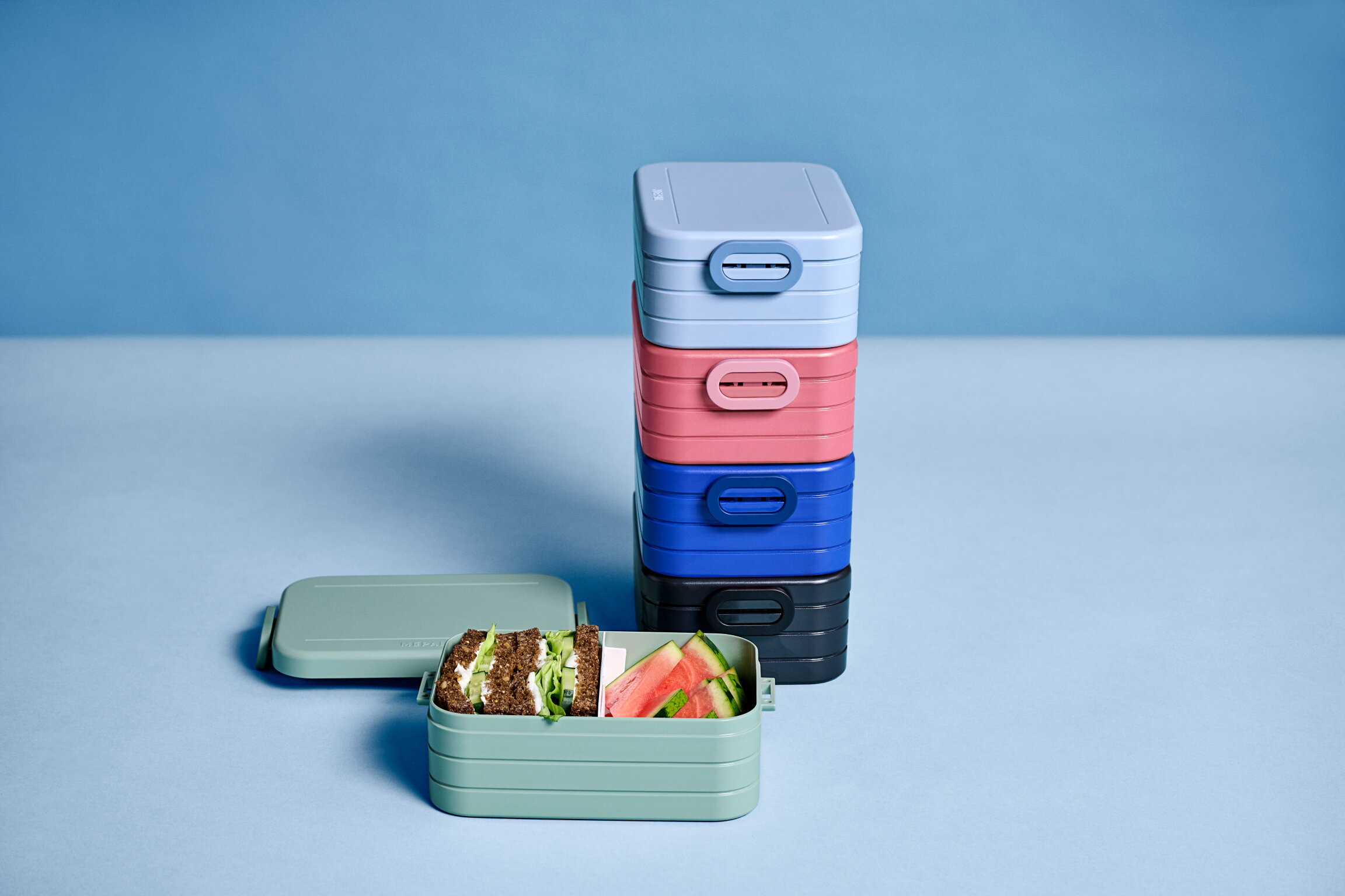 Lunchbox Take a Break flat - Nordic sage | Mepal