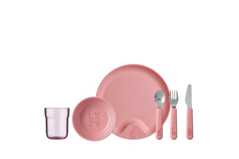 set-kindergeschirr-mepal-mio-5-teilig-deep-pink
