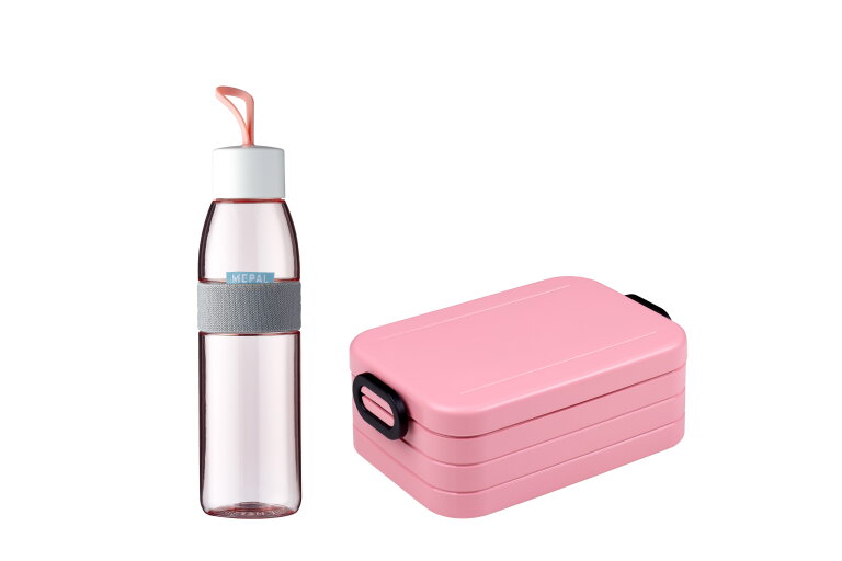 promotion-lunchset-unterwegs-lunchbox-trinkflasche-nordic-pink