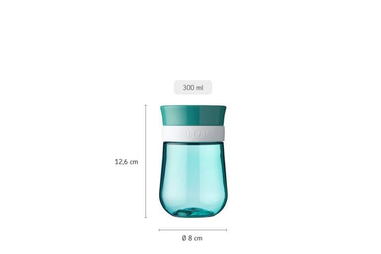 oefenbeker-360d-mepal-mio-300-ml-deep-turquoise