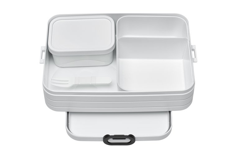 divider lunch box take a break large - white