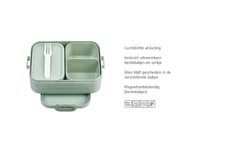 Lunchbox met naam, Mepal Bento Take a Break Midi - Limited Edition