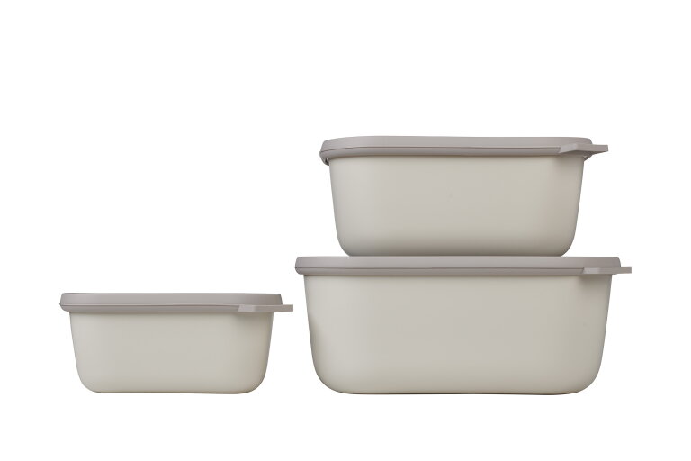 Mepal Cirqula Multi Bowl Rectangular 1500 ml Nordic Denim-Food Storage Box-Stackable-Dishwasher Safe, 1,500 ml