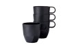 mug silueta 300 ml set 4 pcs - nordic black