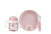 set baby dinnerware mio 3 pcs - flowers & butterflies