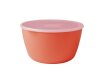 serving bowl with lid volumia 3.0 l - coral