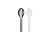 Cutlery Ellipse 3-piece set - Nordic black