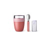 promo set lunchpot + folding spoon ellipse - vivid mauve