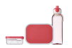 Giftset Campus (waterfles + lunchbox + fruitbox) - pink