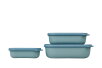 Multi bowl Cirqula rectangular 3-part set (500+1000+2000) - Nordic green