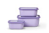 Multi bowl Cirqula rectangular 3-part set (750+1500+3000) - Vivid lilac