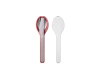 Cutlery Ellipse 3-piece set - Vivid mauve