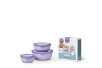 Set Multischüssel Cirqula flach, 3-teilig (350, 750, 1250 ml) - Vivid lilac