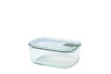 Glass food storage box EasyClip 700 ml - Nordic sage