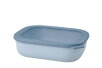 Multi bowl Cirqula rectangular 2000 ml / 68 oz  - Nordic blue