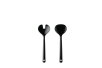 salad server set small synthesis - black