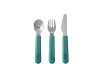 Children's cutlery Mepal Mio 3-piece set - Deep turquoise