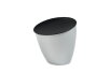 Waste Bin Calypso - silver