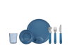 Set Kindergeschirr Mepal Mio 6-teilig - deep blue