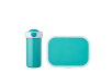 Lunchset Campus (schoolbeker en lunchbox) -  turquoise