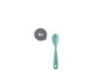 egg spoon 6 pcs in pet giftbox  - nordic green
