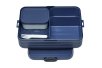 bento lunch box take a break large - nordic denim