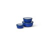 Set Multischüssel Cirqula flach, 3-teilig (350, 750, 1250 ml) - Vivid blue