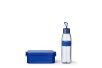 Giftset Onderweg (lunchbox Take a Break + waterfles Ellipse) - Vivid blue