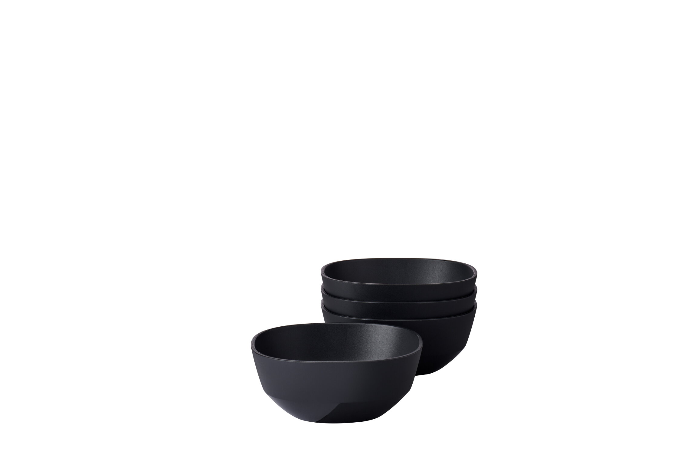 Mepal Silueta Serveerschaal, 4 stuks, vaatwasmachine- en magnetronbestendig, slakom, tapaskommen, servies, 250 ml, saliegroen (Nordic Sage
