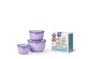 Multikom Cirqula 3-delige set (500+1000+2000 ml) - Vivid lilac