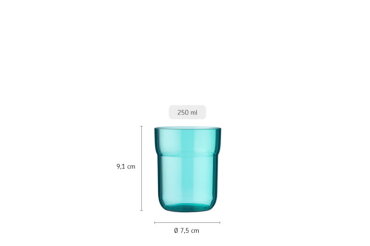 children's glass Mepal Mio 250 ml / 8 oz  - deep blue