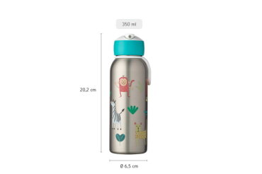 Gourde isotherme flip-up Campus 350 ml - flowers & butterfli