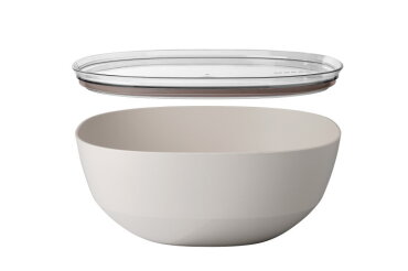 Serving bowl Silueta 5.0 l with lid - Nordic white