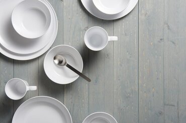 Breakfast Plate 230 Flow - White