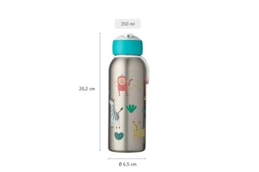 gourde isotherme flip-up campus 350 ml - turquoise