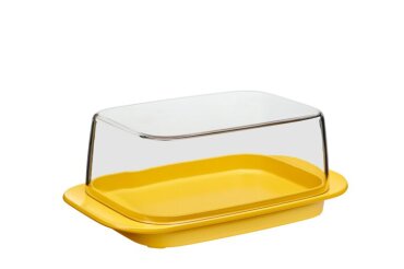 butter dish - yellow