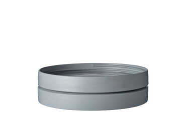 Under + middle lid lunch pot Ellipse - light grey