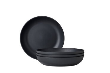 deep plate silueta 210 mm set 4 pcs - nordic black