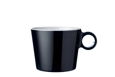 Cappuccino mug Flow 375 ml - black