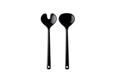 Salad Server Set Synthesis - black