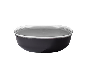 Serving bowl Silueta 4.0 l with lid - Nordic black