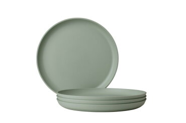 breakfast plate silueta 230 mm set 4 pcs - nordic sage