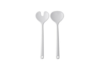 Salad Server Set Synthesis - white