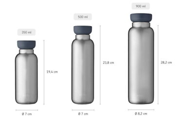 insulated bottle ellipse 350 ml / 12 oz - Nordic denim