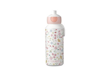 Drinkfles pop-up Campus 400 ml Little Dutch - Flowers & butterflies