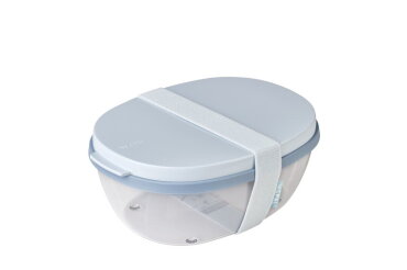 Salatbox Ellipse - Nordic blue